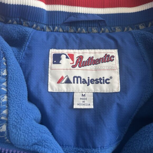 Chicago Cubs Majestic Vintage MLB Full-Zip Jacket Men’s Medium - Picture 2 of 5